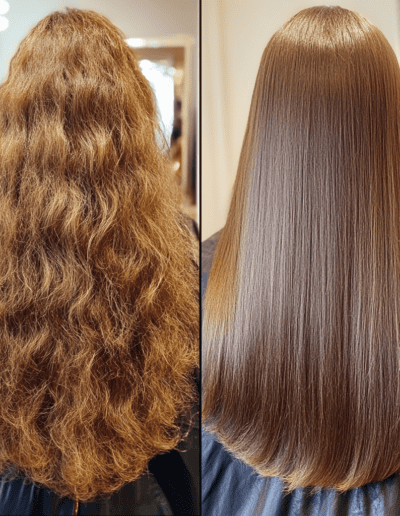 Midjourney Before after auburn hair