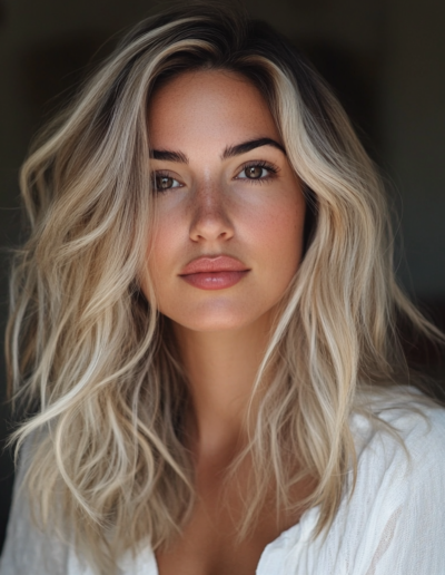 Balayage Hair coloring model at Daniel Shay's