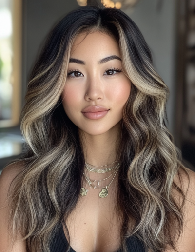 Balayage Hair coloring model at Daniel Shay's